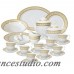 Imperial Gift Co. Greek Key 49 Piece Dinnerware Set, Service for 8 IPGF1012